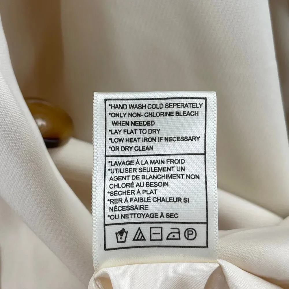 STEVE MADDEN Blazer Extra Large NWT Double Breasted Pristine Ivory Classic Work
